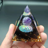 Pyramide Orgonite Génératrice d'Energie pour la protection et la guérison de l'énergie pyramides d'orgonite pour la méditation / chakra