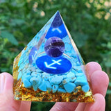 Pyramide Orgonite Génératrice d'Energie pour la protection et la guérison de l'énergie pyramides d'orgonite pour la méditation / chakra