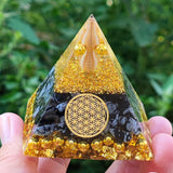 Pyramide Orgonite Génératrice d'Energie pour la protection et la guérison de l'énergie pyramides d'orgonite pour la méditation / chakra