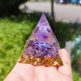 Pyramide Orgonite Génératrice d'Energie pour la protection et la guérison de l'énergie pyramides d'orgonite pour la méditation / chakra