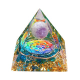 Pyramide Orgonite Génératrice d'Energie pour la protection et la guérison de l'énergie pyramides d'orgonite pour la méditation / chakra