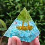 Pyramide Orgonite Génératrice d'Energie pour la protection et la guérison de l'énergie pyramides d'orgonite pour la méditation / chakra