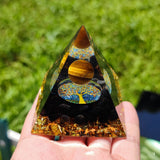 Pyramide Orgonite Génératrice d'Energie pour la protection et la guérison de l'énergie pyramides d'orgonite pour la méditation / chakra