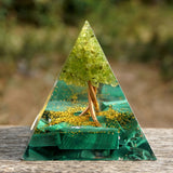 Pyramide Orgonite Génératrice d'Energie pour la protection et la guérison de l'énergie pyramides d'orgonite pour la méditation / chakra