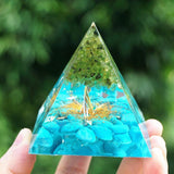 Pyramide Orgonite Génératrice d'Energie pour la protection et la guérison de l'énergie pyramides d'orgonite pour la méditation / chakra