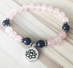 bracelet mala fleur de lotus