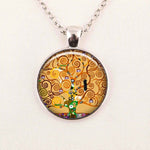 Collier pendentif arbre de vie de Gustav Klimt